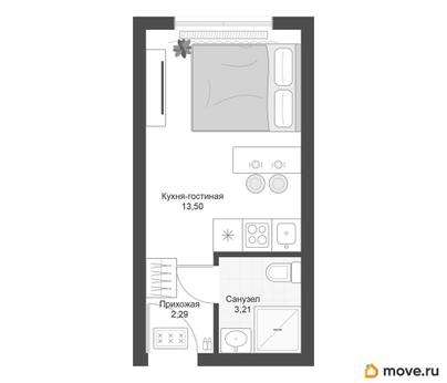 студия, 19 м&sup2;