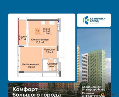 студия, 36.6 м&sup2;