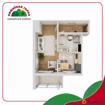 1-комн. квартира, 37.85 м&sup2;