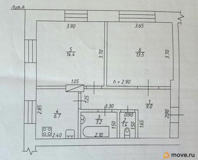 2-комн. квартира, 48.2 м&sup2;