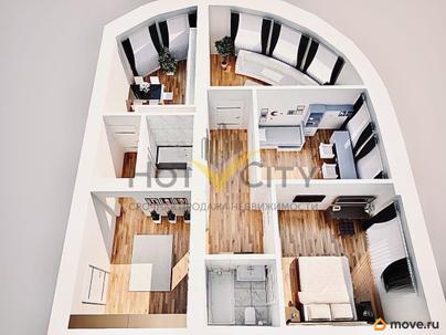 3-комн. квартира, 91.6 м&sup2;