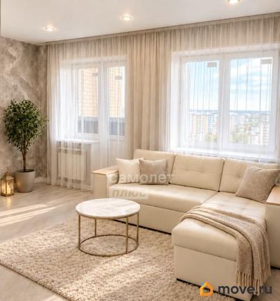 2-комн. квартира, 57.1 м&sup2;