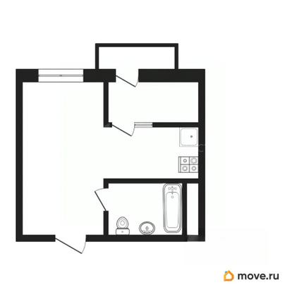студия, 23.2 м&sup2;