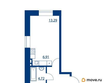 студия, 31.12 м&sup2;