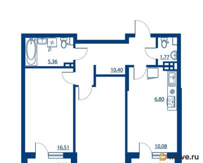 2-комн. квартира, 72.88 м&sup2;