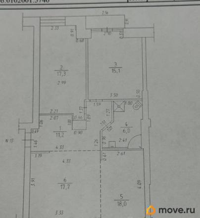 3-комн. квартира, 85.3 м&sup2;