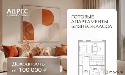 1-комн. апартаменты, 21.6 м&sup2;