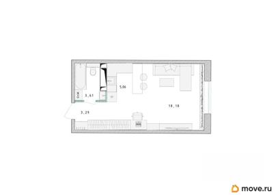 студия, 30.2 м&sup2;