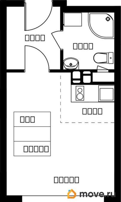 студия, 22.42 м&sup2;
