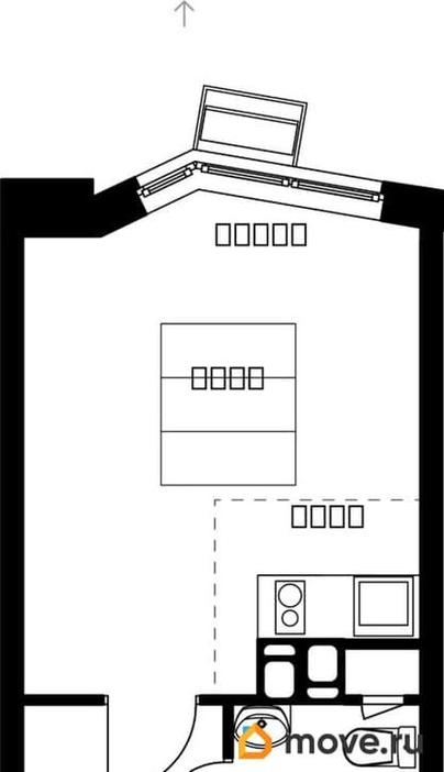 студия, 22.92 м&sup2;