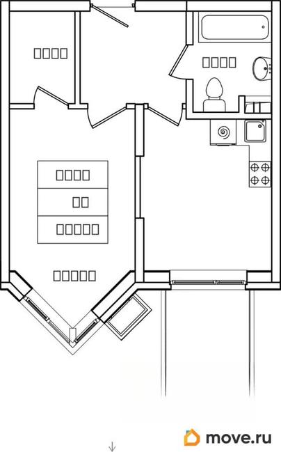 1-комн. квартира, 36 м&sup2;